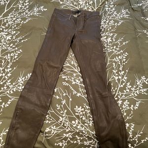 J Brand Lambskin Leather Pants